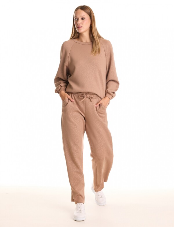 Jogger Recto Print TOSTADO