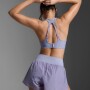 Aero Mesh Medium Impact Bra - Mujer Digital Lilac/white Reflective
