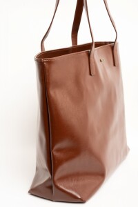 Travel Bag Cuero Vegano Chocolate