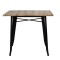 MESA TOLIX CUADRADA 70X70 Mesa De Comedor Cuadrada Tolix 70CM Negra