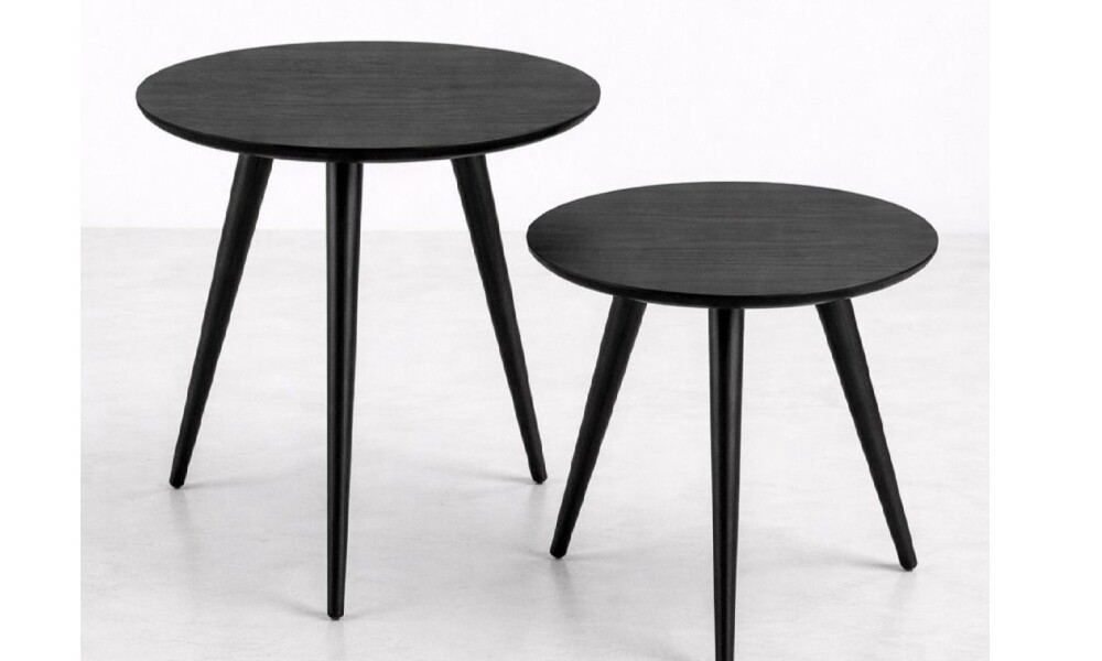 Set Mesas Ángulo VANA PREVENTA Ébano