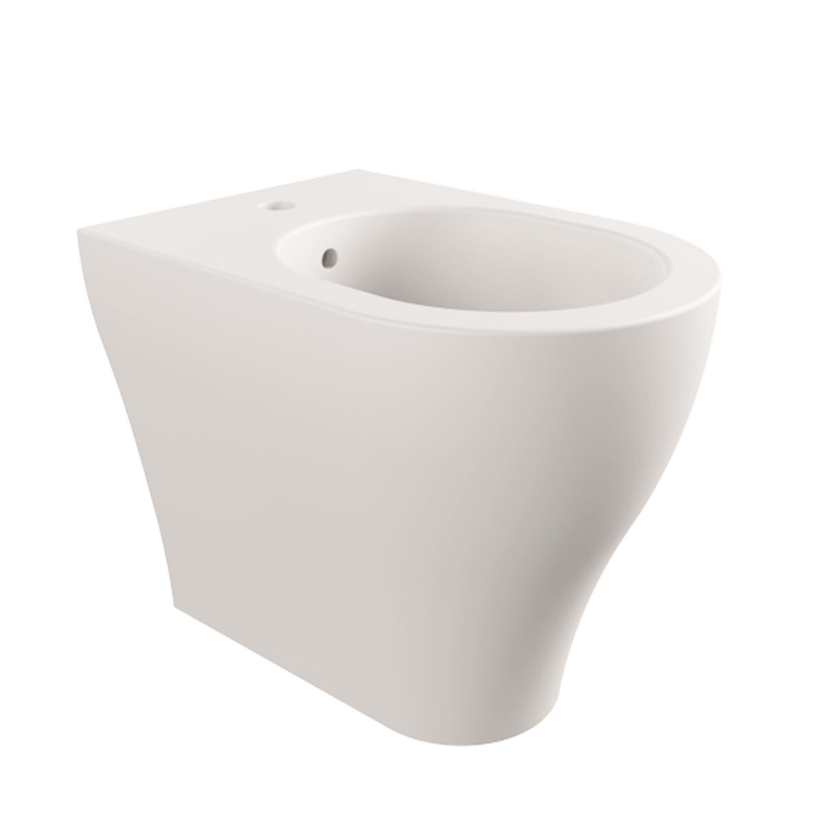 Bidet A Piso Blanco Mate Flaminia 