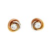 Caravanas Trinity Zirconia y oro- Oro bajo - Zirconia - CA8112 conpiedra