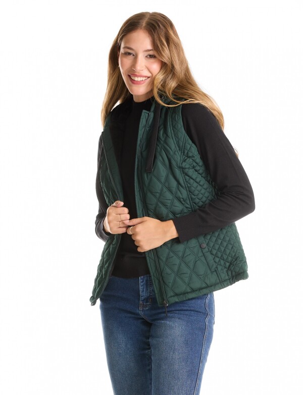 Chaleco Abrigo Capitoneado VERDE