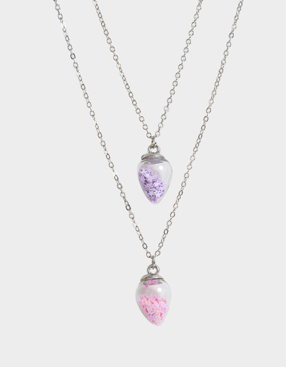 Collares Infantiles Con frutas - Plateado 