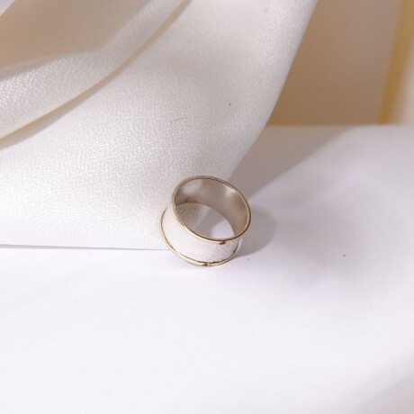 Anillo Sabbia N°2 - Plata y Oro Anillo Sabbia N°2 - Plata y Oro