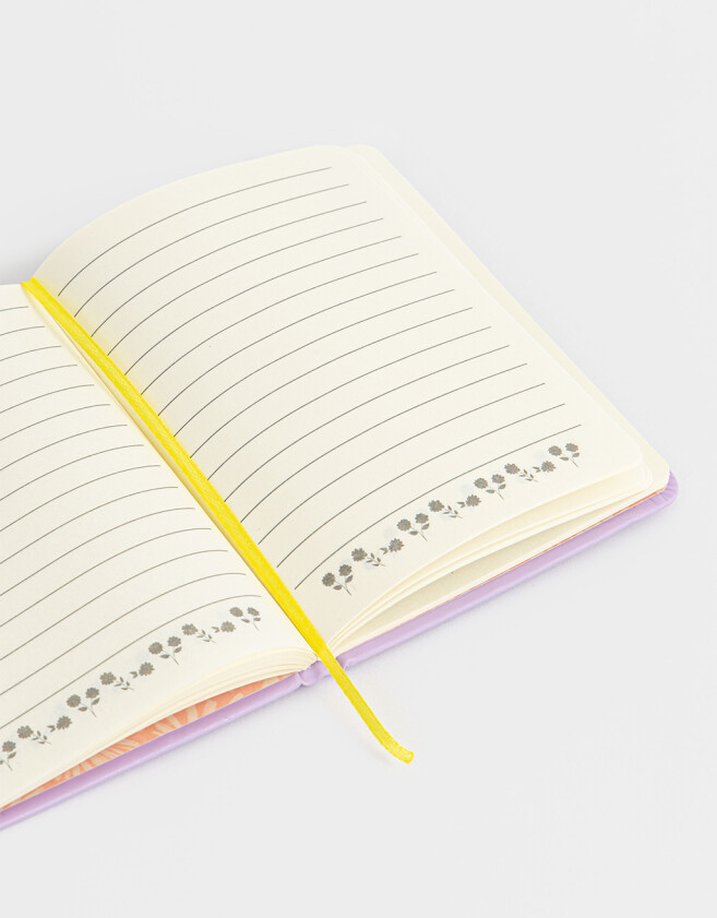Anotadores Cuadernos y Memos Estampados Cuaderno A6 De Pu "wild & Free" - Violeta Lila
