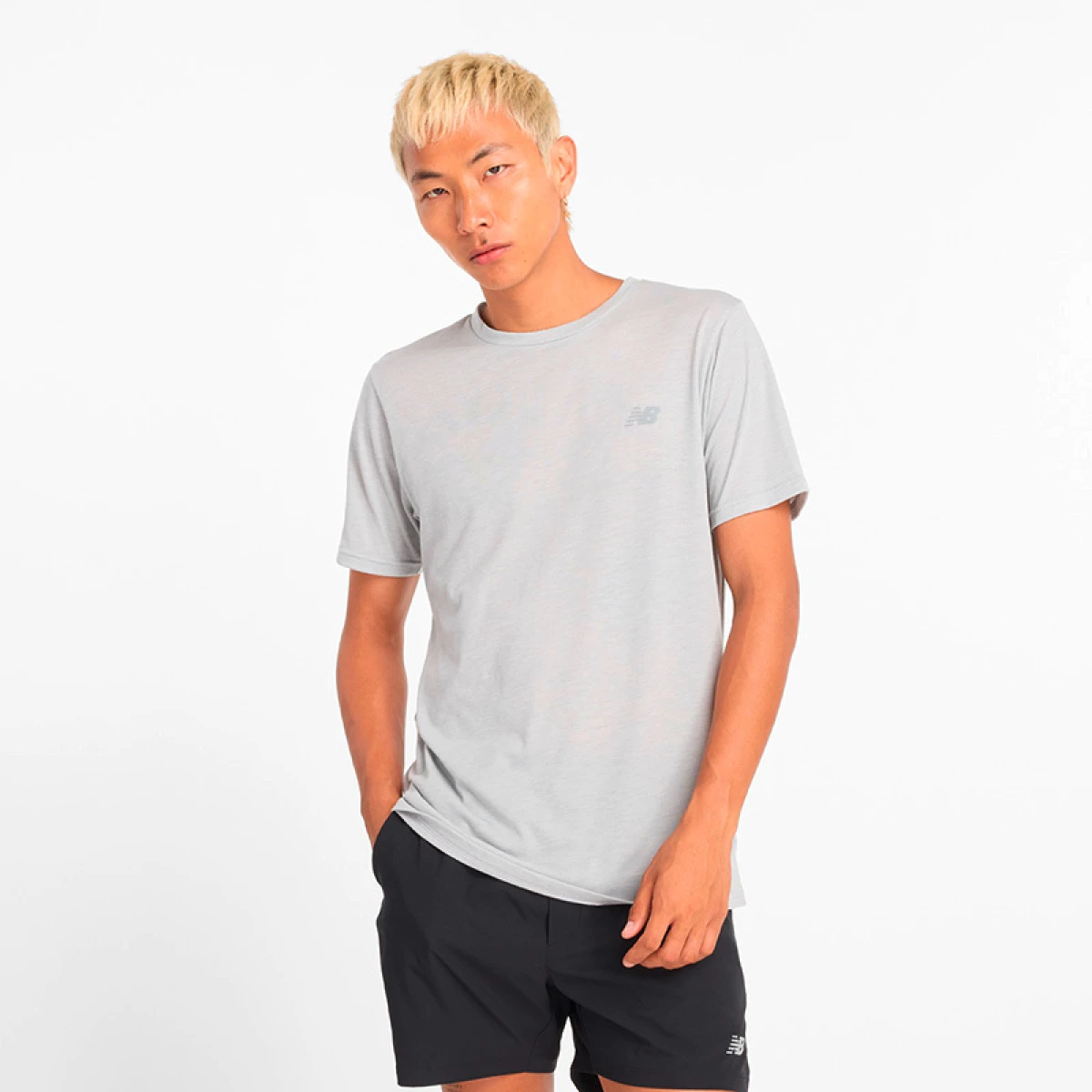 SPORT ESSENTIALS COTTON T-SHIRT - Gris 