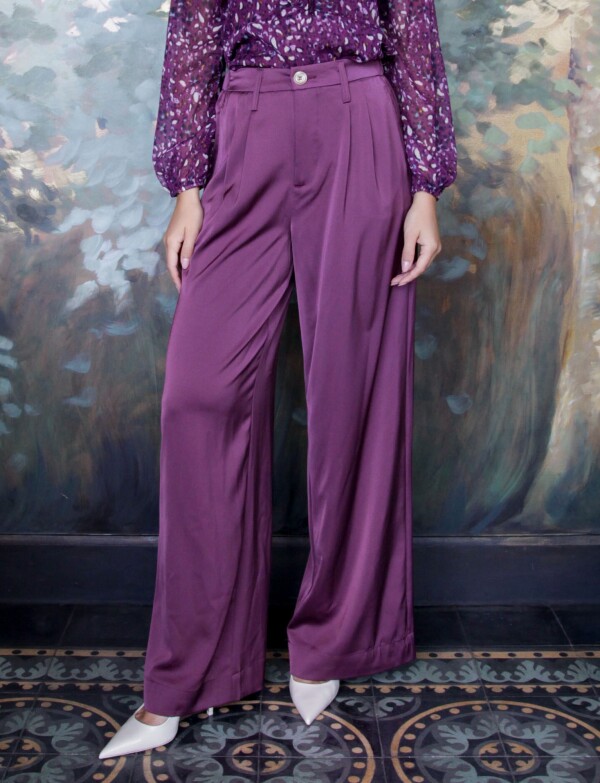 Pantalon Saten Wide VIOLETA