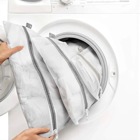 Set 3 Bolsas Protectoras Ropa Lavarropa Secarropas Paramount Blanco