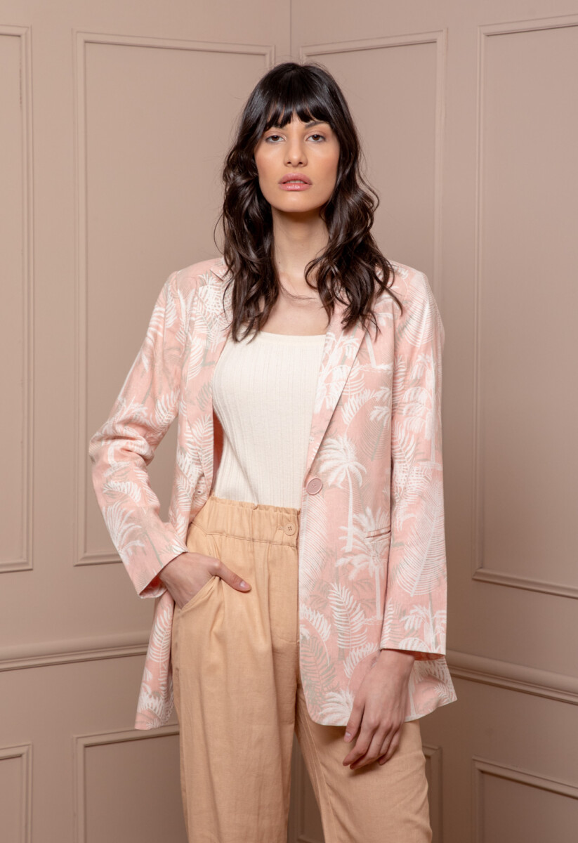 BLAZER HALIFAX PRINT - Rosado 