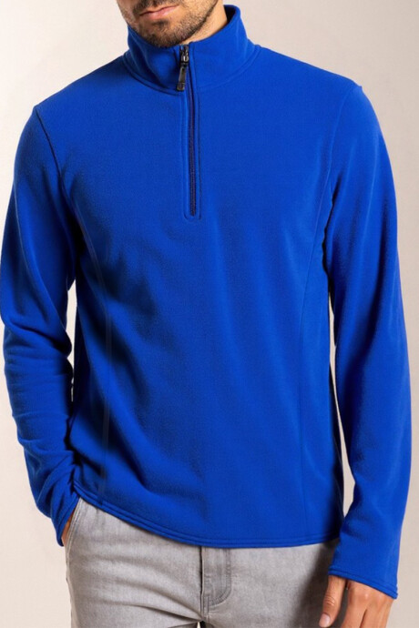 SWEATER POLAR M/C LAZA Azul