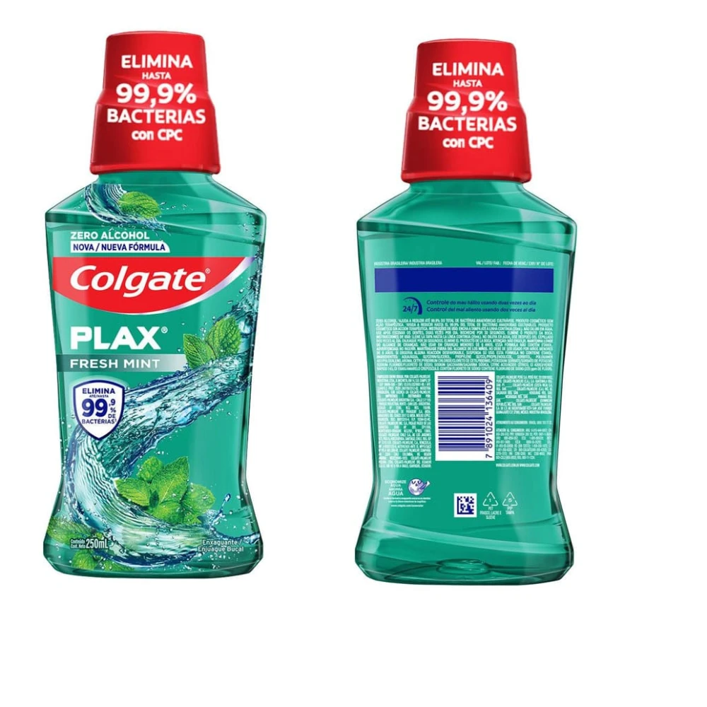 COLGATE PLAX ENJ.BUCAL MENTA FR. X 250 M