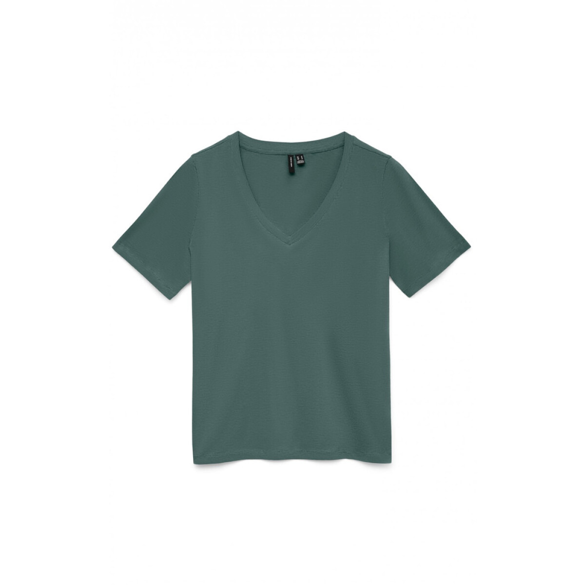 VMPAULINA SS V-NECK T-SHIRT JRS NOOS - BALSAM GREEN 