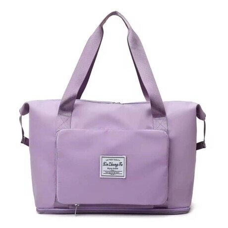 Bolso de Viaje p/Mano Valija Expansible Plegable Impermeable Lila