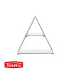 Estante Geométrico Triangular Cromo/ Mad.Crema 12381.26.50 Estante Geométrico Triangular Cromo/ Mad.Crema 12381.26.50