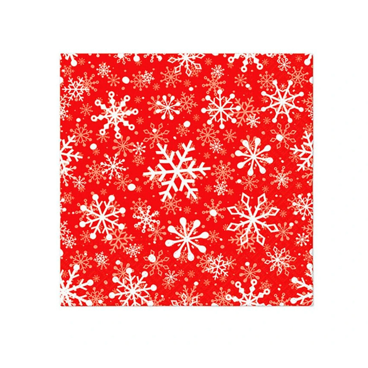 Servilleta Copos en Rojo x20 