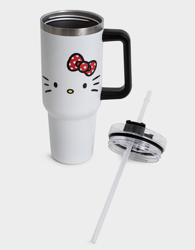 Accesorios Cocina Estampados Vaso Térmico "hello Kitty" - Blanco