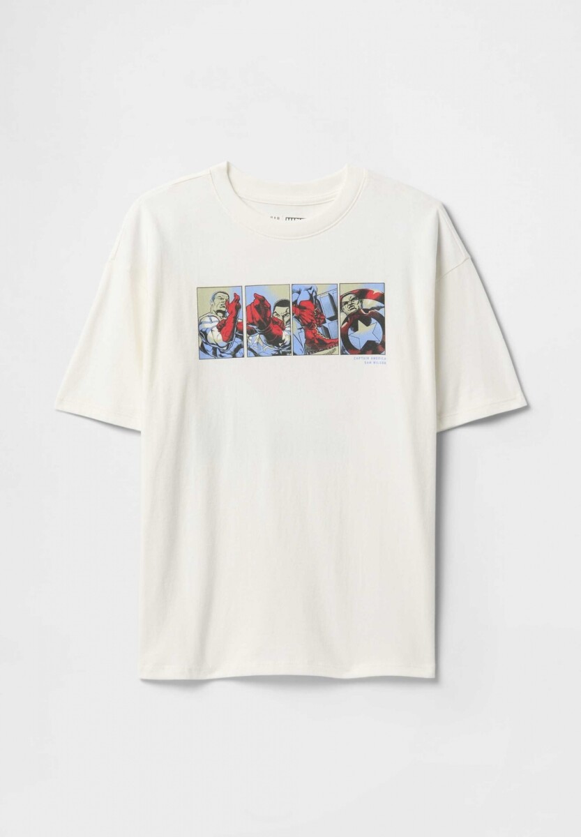 Remera Gráfico Marvel Niño - New Off White 
