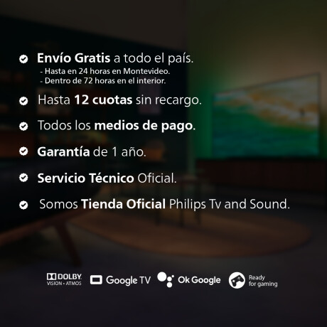 Smart TV Philips 55" Google TV Ambilight 4K UHD Smart TV Philips 55" Google TV Ambilight 4K UHD