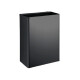 PAPELERA DE COLGAR METAL ACERO INOX NEGRO NEGRO