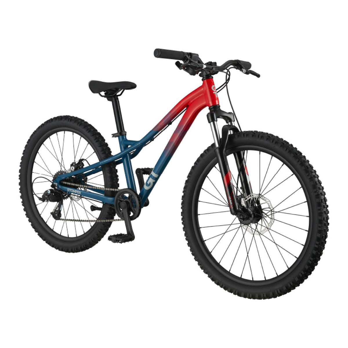 Bicicleta Montaña GT STOMPER HT ACE 24 - Azul y Rojo 