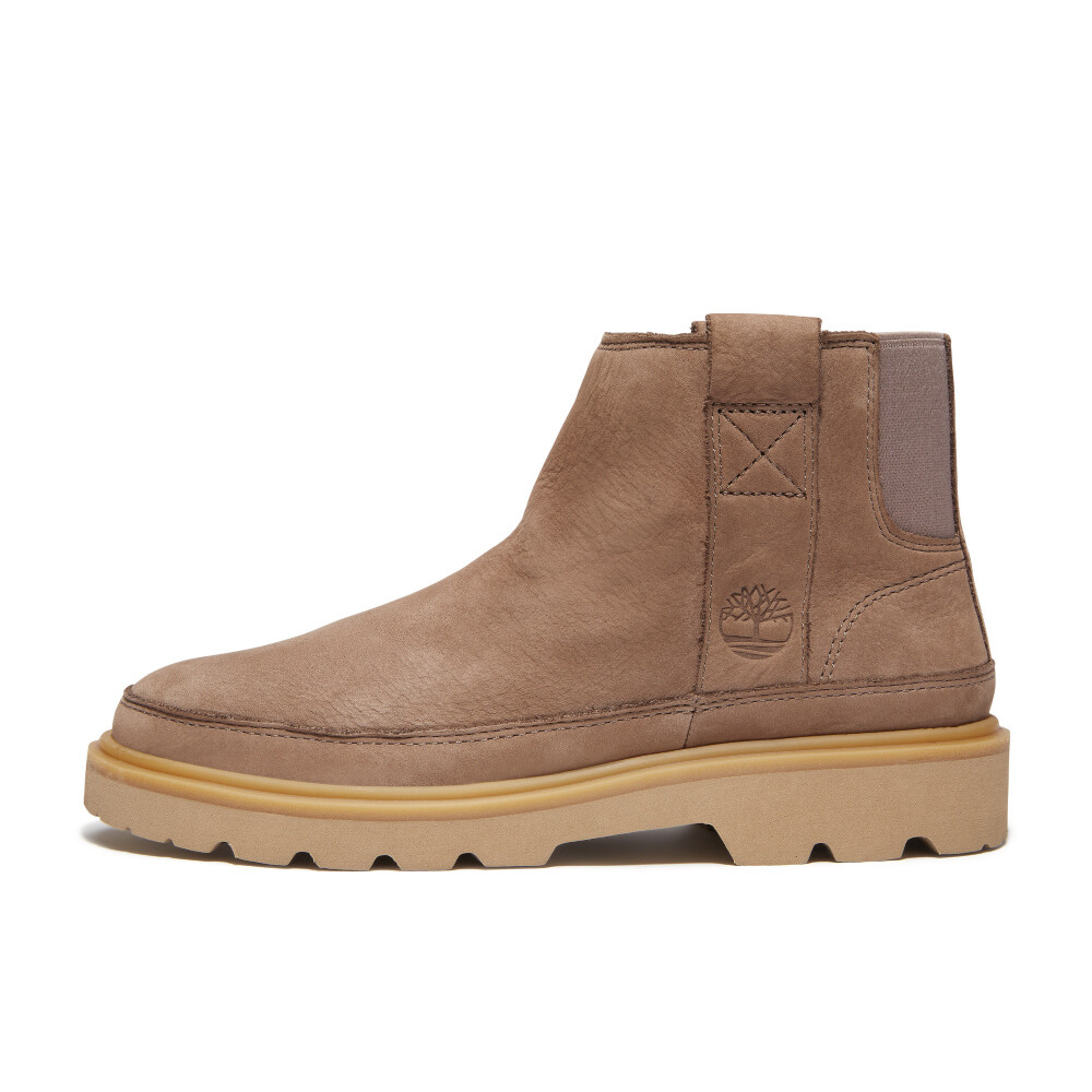 Botas Mid Pull On Mujer Taupe Nubuck