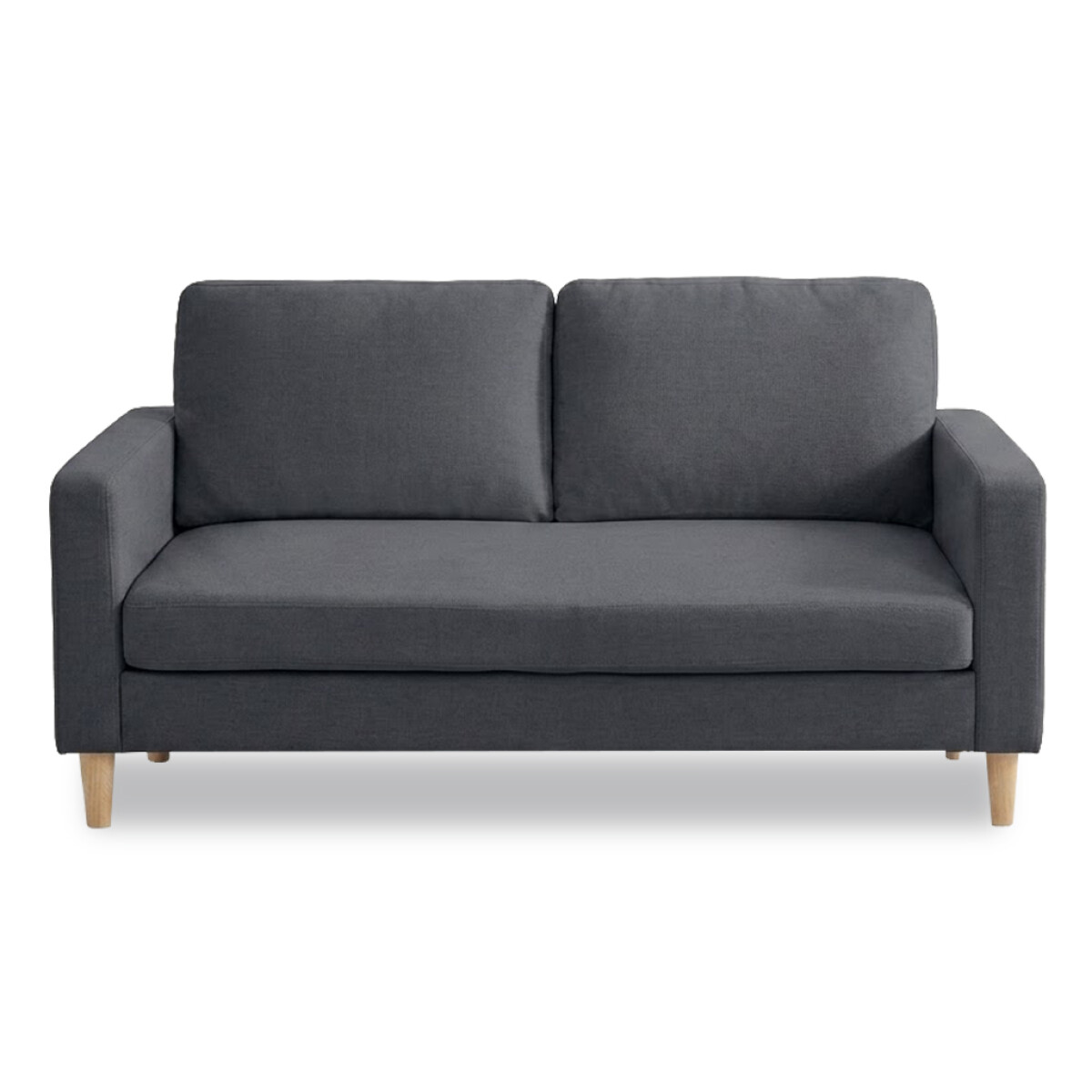 SOFÁ SILLÓN 2 CUERPOS PATAS EN MADERA 