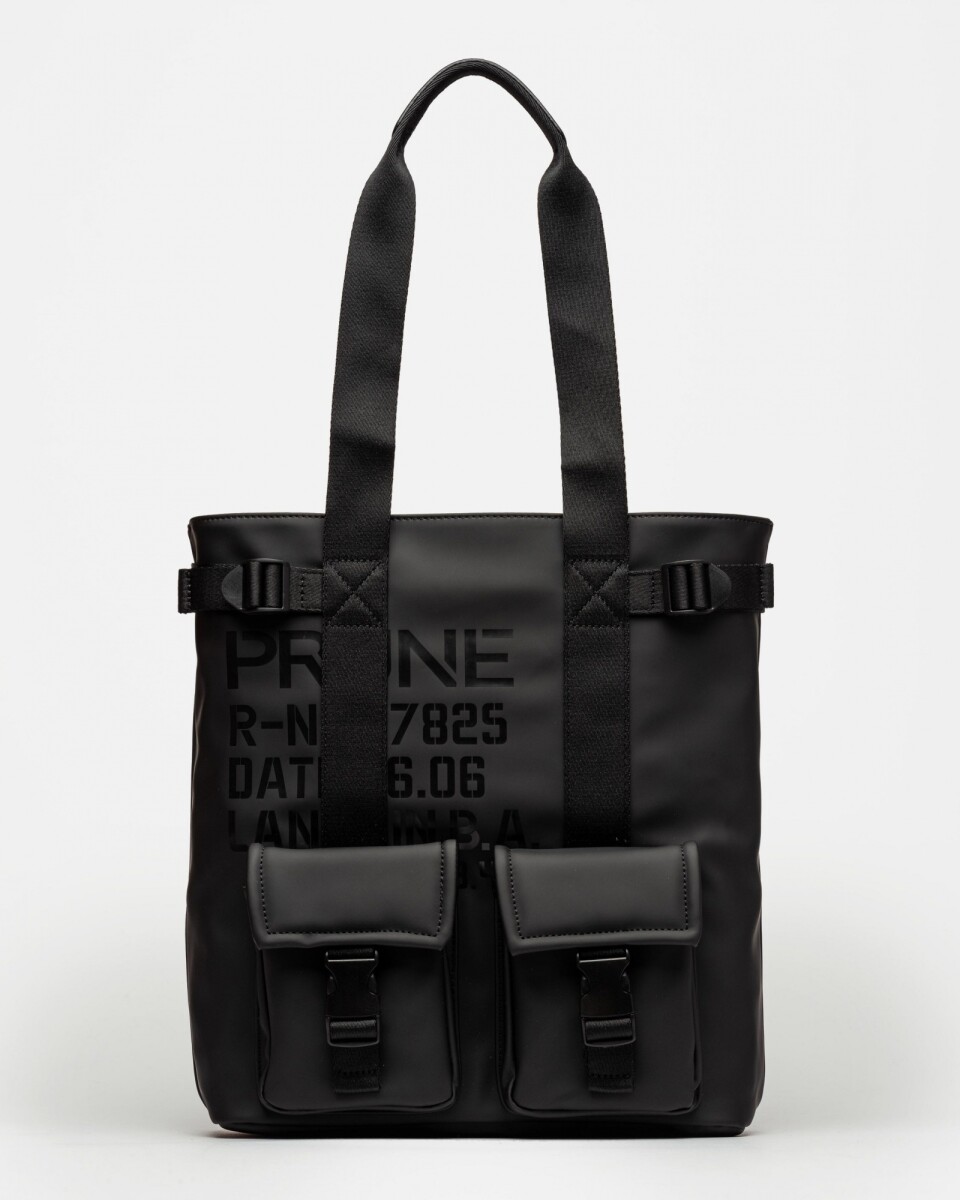 Bolso Daily en efecto cuero rubber - Negro 