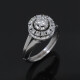 Anillo en oro 18k blanco y brillantes Anillo en oro 18k blanco y brillantes