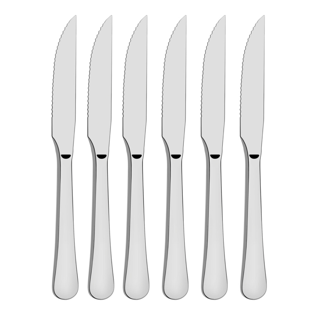Set 6 Cuchillos para Carne Selecta de Acero 23 cm SET 6 CUCHILLOS DE CARNE ACERO 23CM