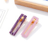 Set De Pinzas Para El Cabello - Rectangulares Violeta - Lil Unica