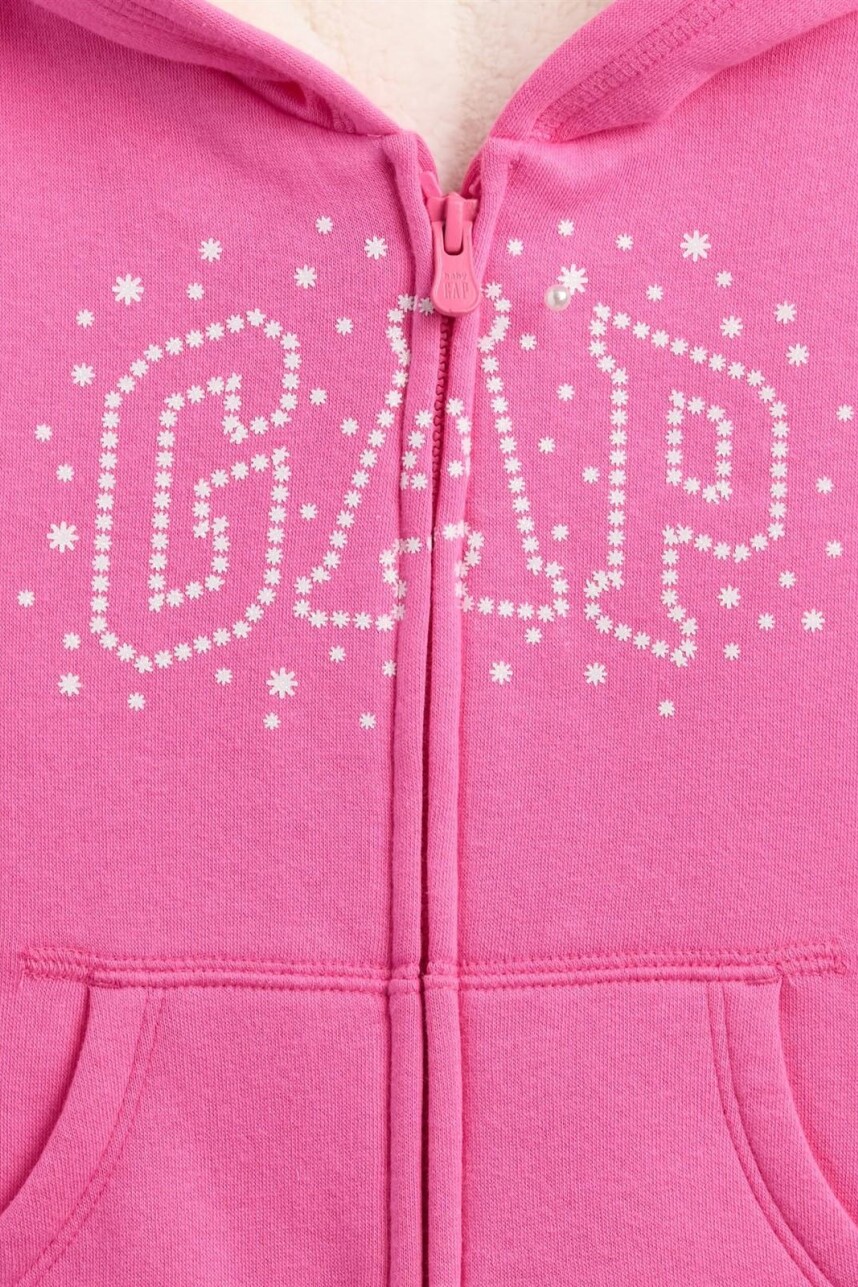 Canguro Logo Gap Con Corderito Toddler Niña Pink Azalea