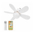 Ventilador Techo Lampara Luz Led 30W Control Remoto 5 Aspas Variante Color Blanco