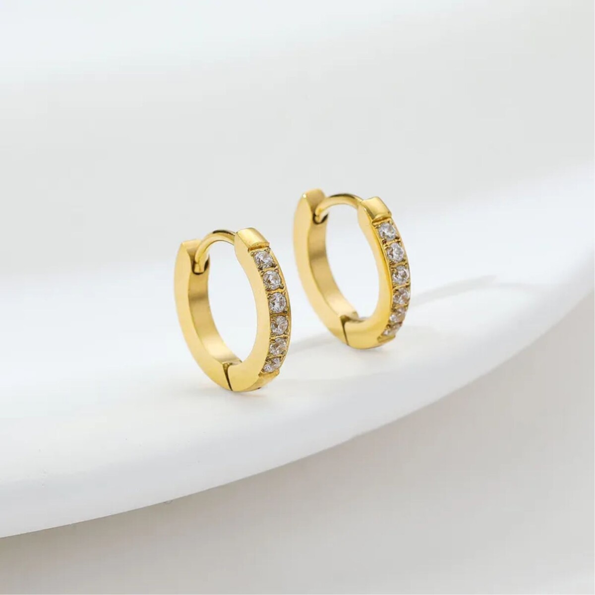 Caravanas Cristalino - Oro 