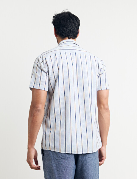 012632 CAMISA HARRINGTON LABEL Natural/tostado