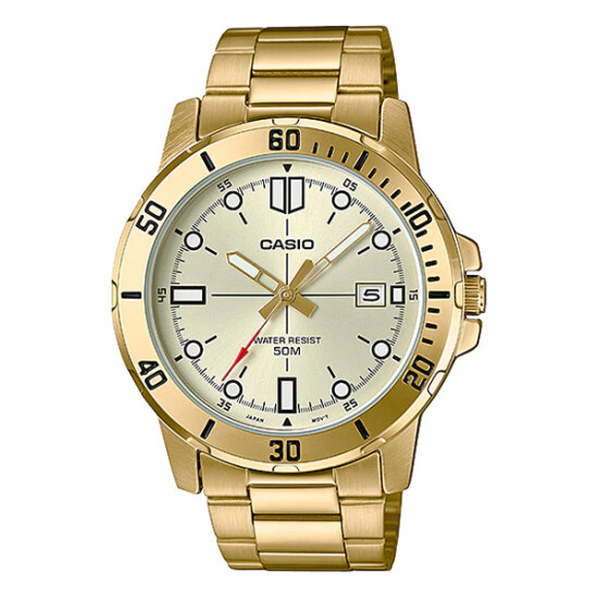Reloj CASIO MTPVD01G-9EVUDF en Acero Dorado Esfera 45mm 0