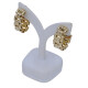 Caravanas en oro 18k estilo panther 4 hilos con clips Caravanas en oro 18k estilo panther 4 hilos con clips