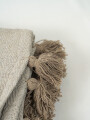 Manta Borlas Beige