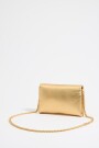BOLSO SOLAPA MINI PIEL NAPA OR Oro