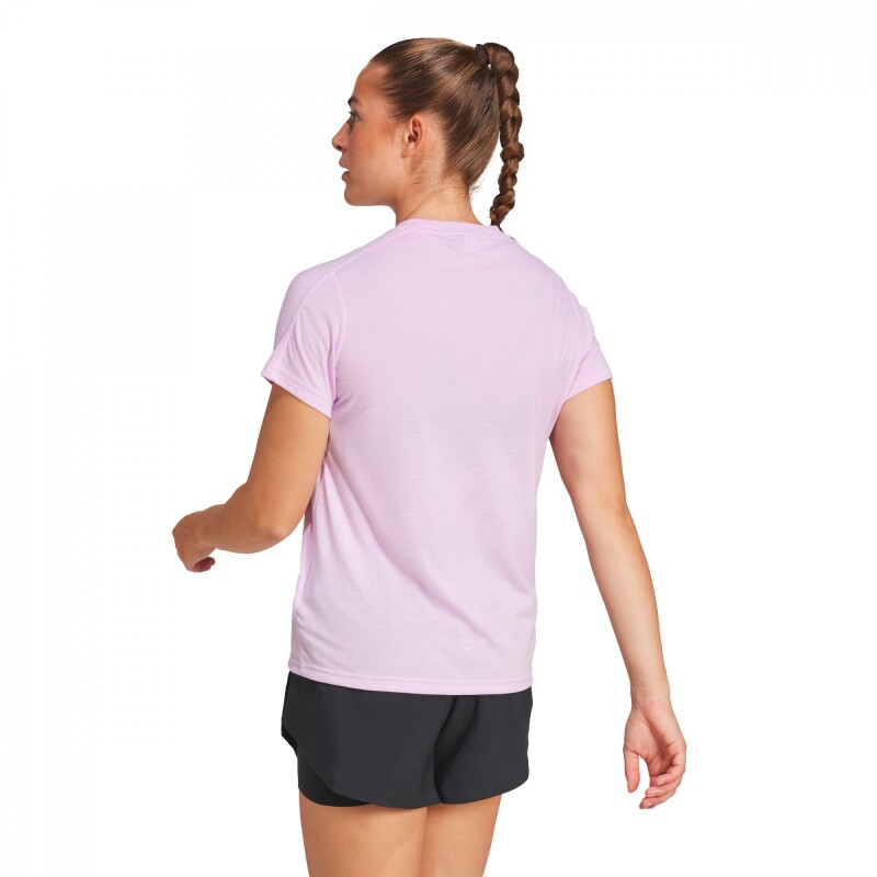 Remera AEROREADY Train Essentials Minimal Branding de Mujer Morado