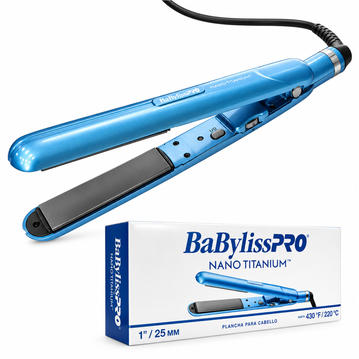 Plancha De Pelo Babylisspro Nano Titanium Babnt9555uz - PLANCHITA DE PELO BABYLISSPRO 9555 