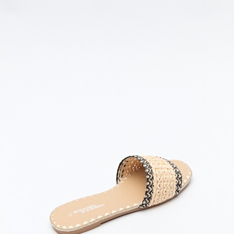 SANDALIA PLATS Negro