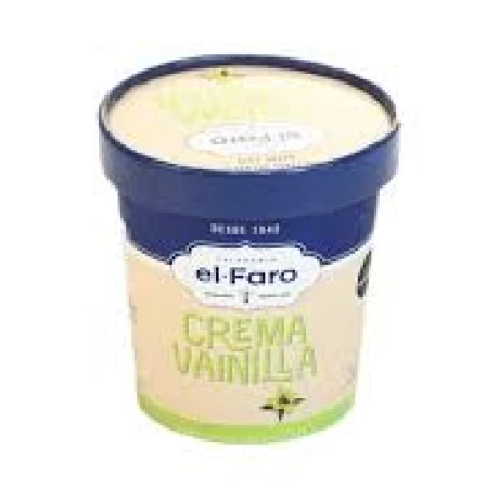HELADO EL FARO VAINILLA CREMA 500ML HELADO EL FARO VAINILLA CREMA 500ML