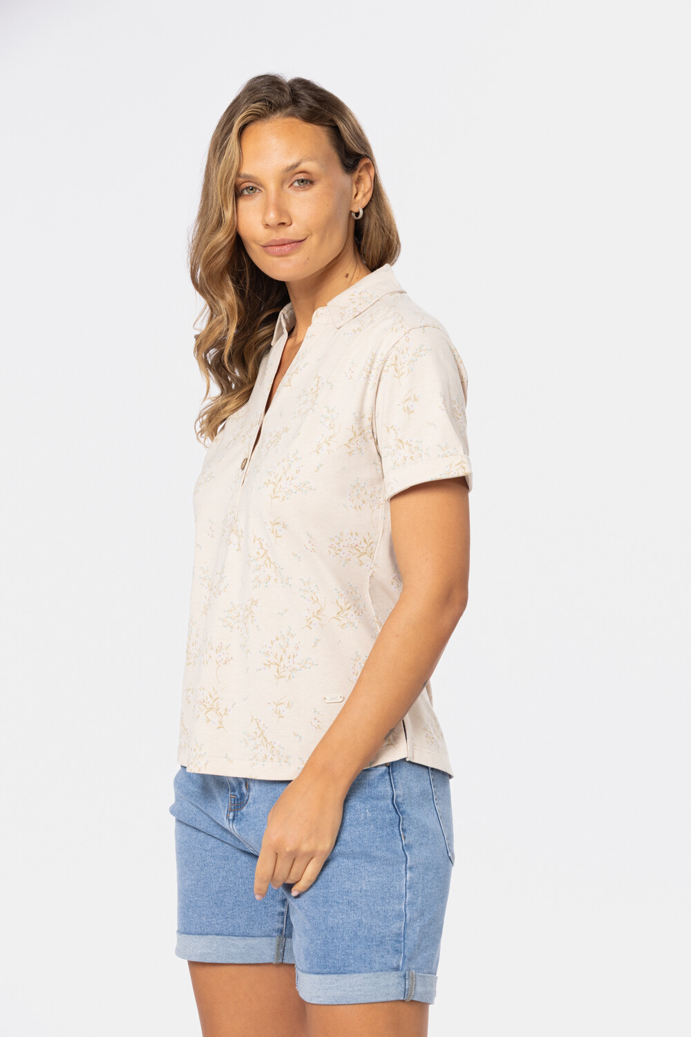 CAMISA ESTAMPADA Beige