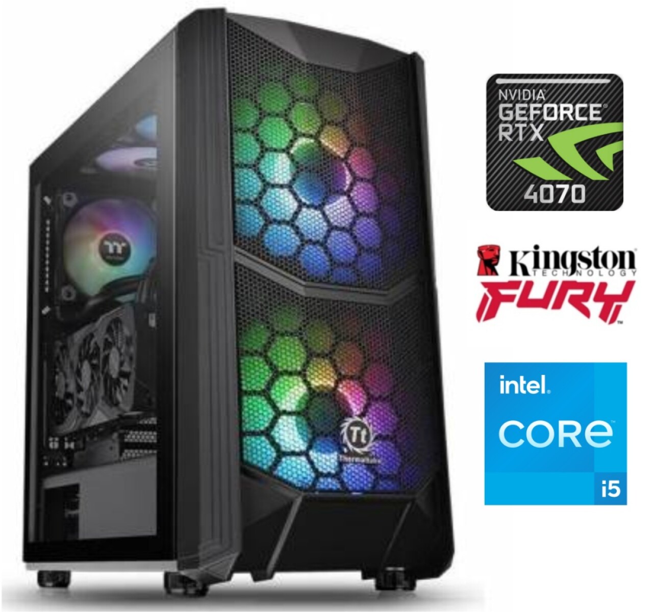 Equipo Gamer Core I5 14400f, 16gb, 1tb Nvme, Rtx 4070 12gb - PC GAMER I5/16GB/1TB/RTX 4070 