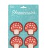 Set de 4 clips para cerrar bolsas Hongos