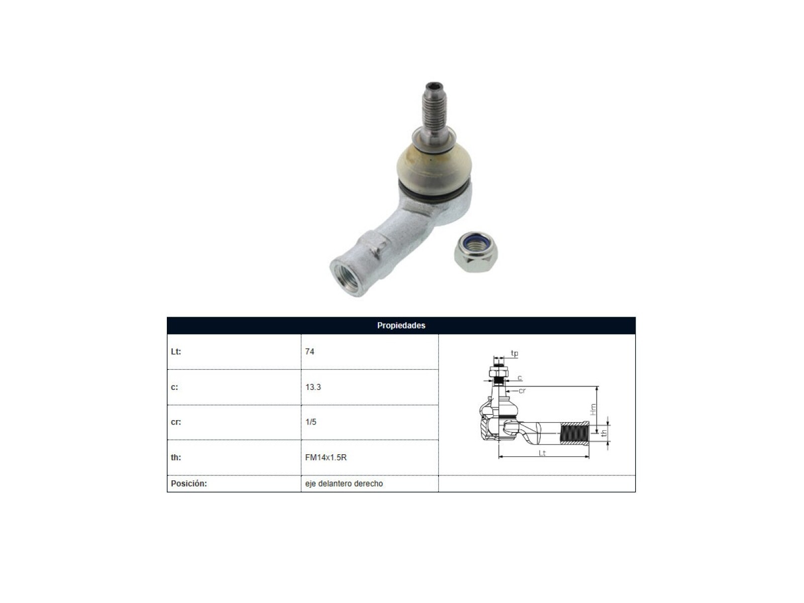 Puntero Audi A3, Volks Golf 96-06 Der 