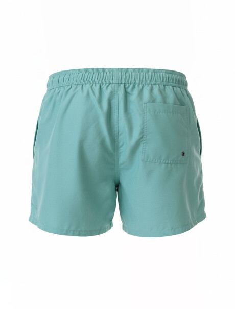 Short de baño liso turquesa