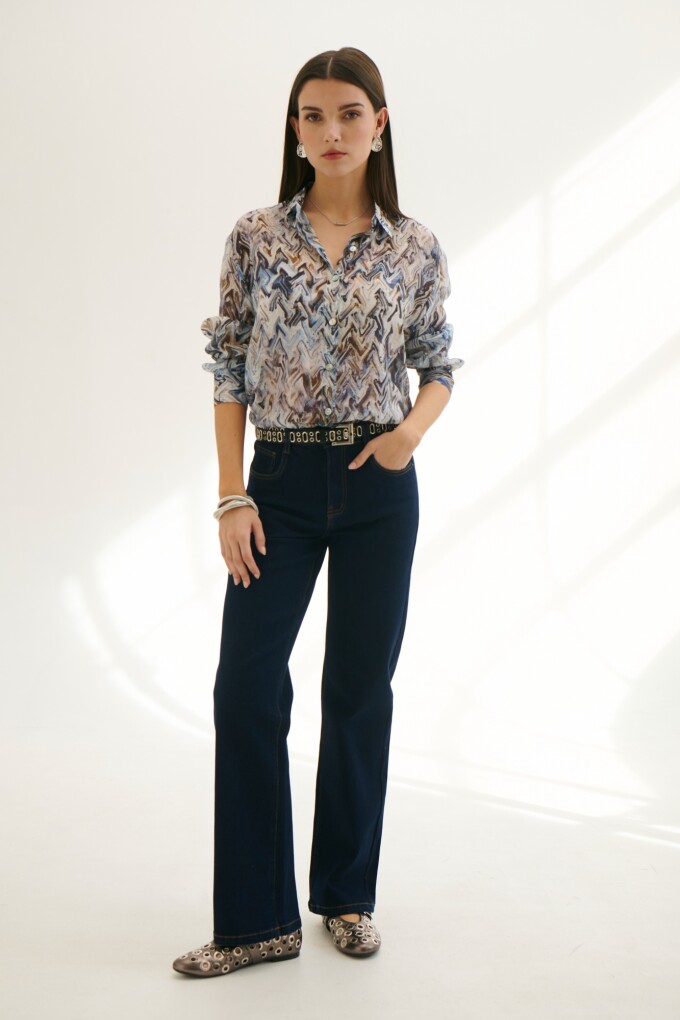 CAMISA JULIETA AQUA AZUL